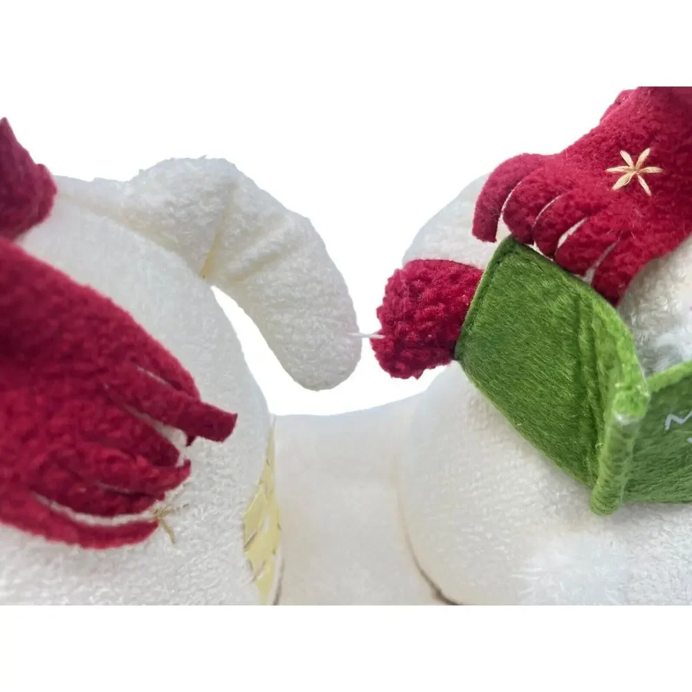 Hallmark Snowman Jingle Pals Mr/Mrs Snowman Animated Singing Plush 2003 - Picture 5 of 7